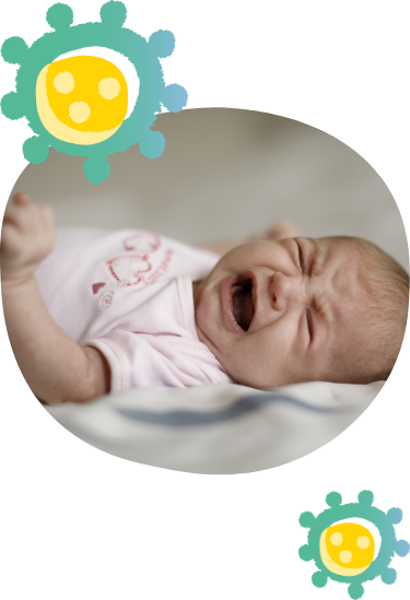 Symptome bei Babys bei schweren RSV-Erkrankungen 